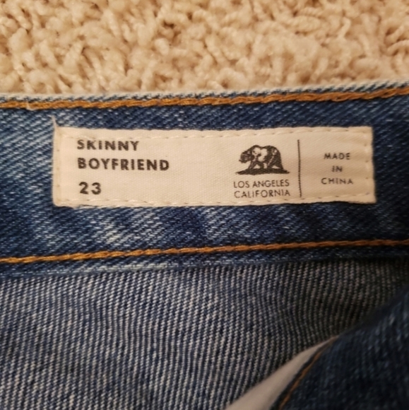 Bullhead Skinny Boyfriend Distressed  Destructed Jeans Size 23 - Picture 6 of 8